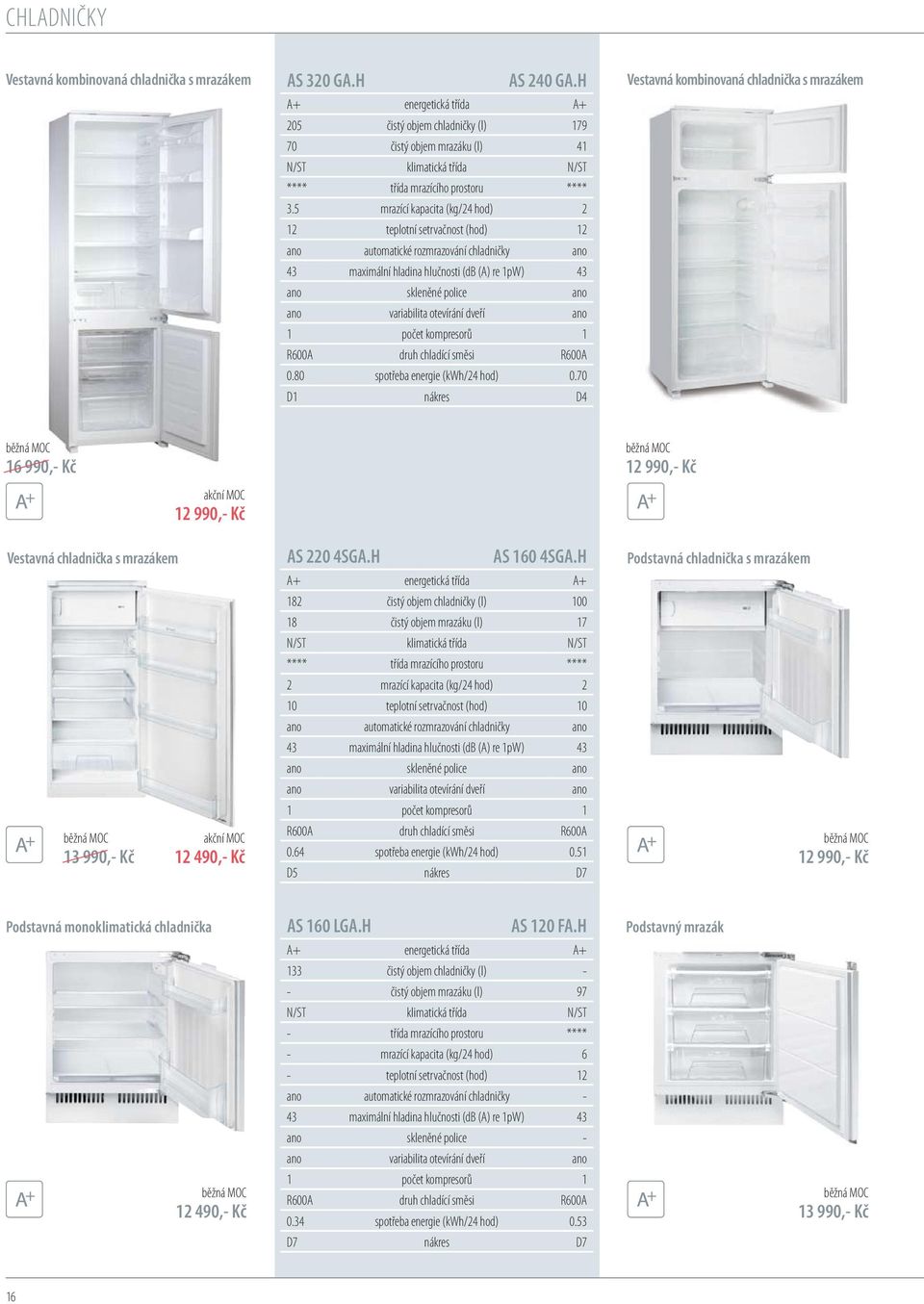 5 mrazící kapacita (kg/24 hod) 2 12 teplotní setrvačnost (hod) 12 ano automatické rozmrazování chladničky ano 43 maximální hladina hlučnosti (d () re 1pW) 43 ano skleněné police ano ano variabilita