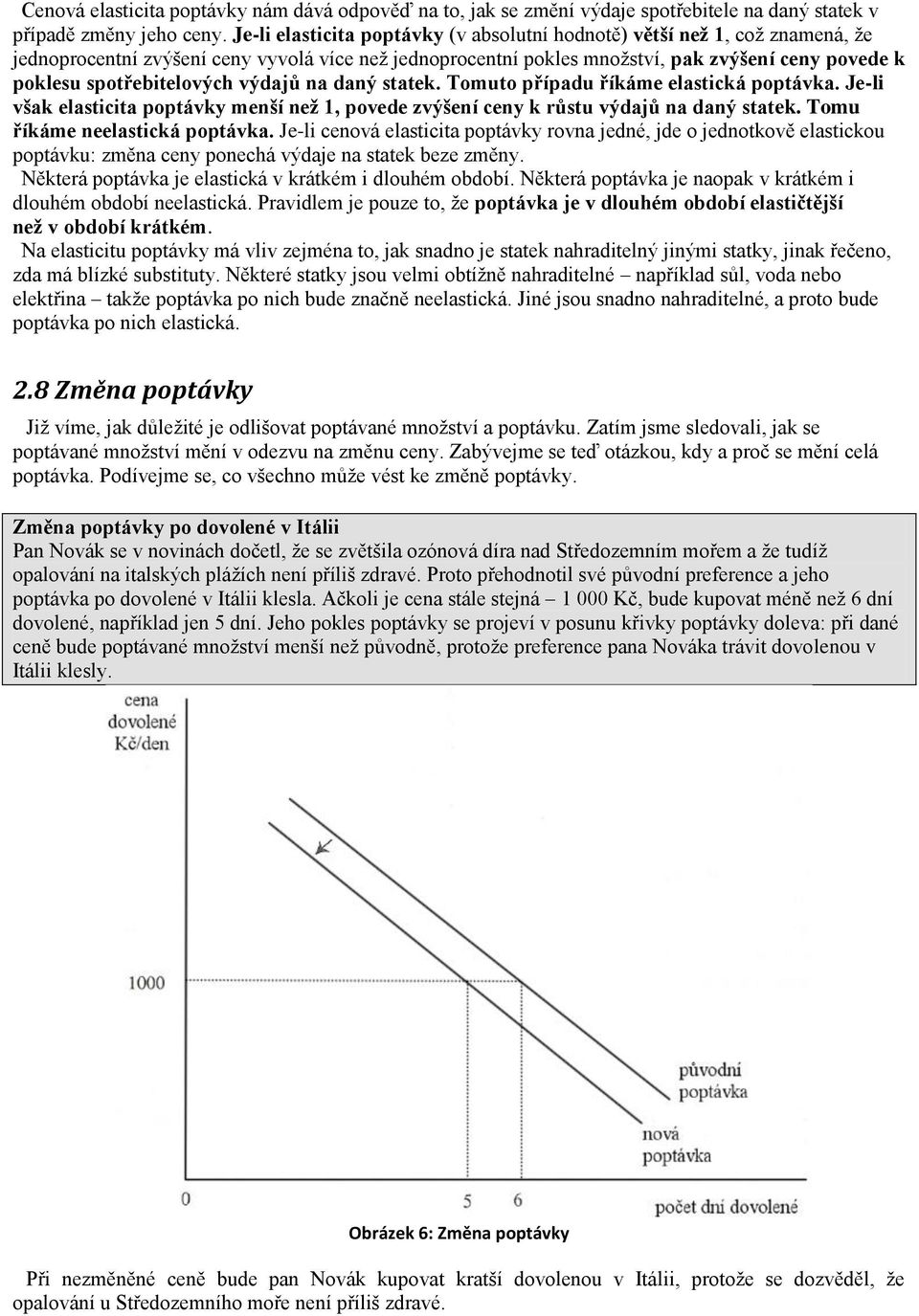 spotřebitelových výdajů na daný statek. Tomuto případu říkáme elastická poptávka. Je-li však elasticita poptávky menší než 1, povede zvýšení ceny k růstu výdajů na daný statek.