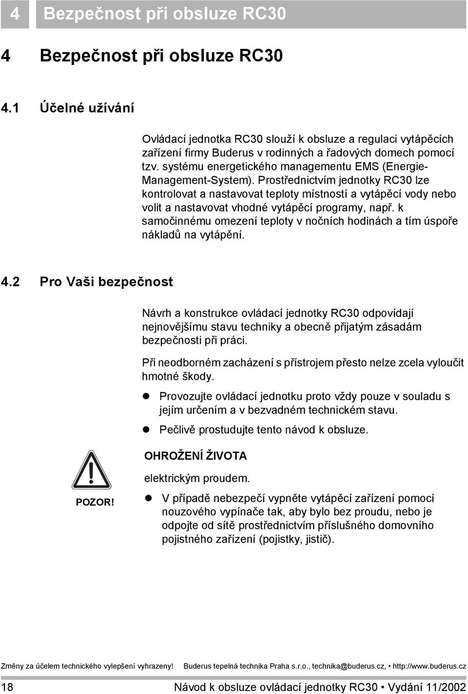 systému energetického managementu EMS (Energie- Management-System).