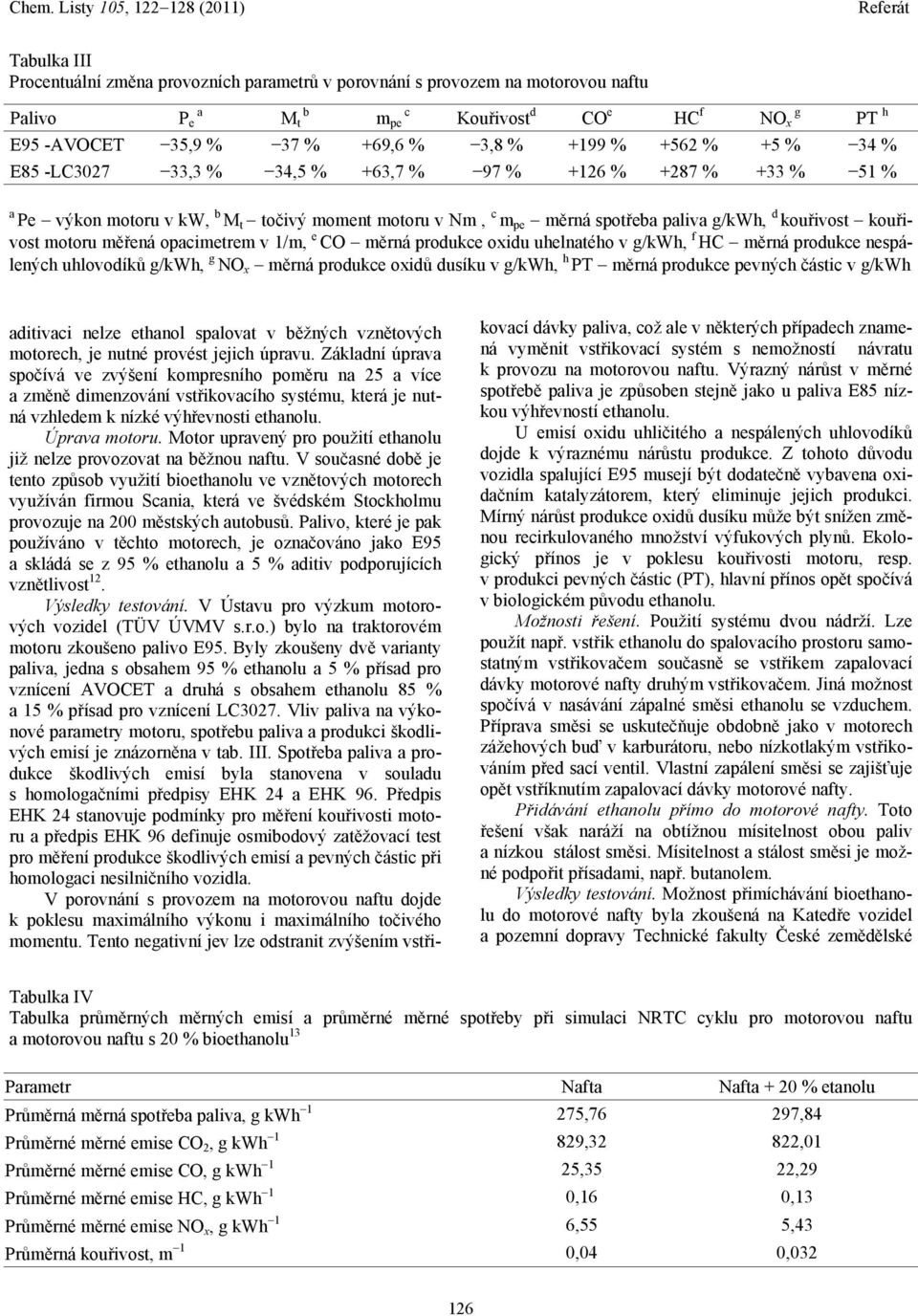 motoru měřená opacimetrem v 1/m, e CO měrná produkce oxidu uhelnatého v g/kwh, f HC měrná produkce nespálených uhlovodíků g/kwh, g NO x měrná produkce oxidů dusíku v g/kwh, h PT měrná produkce