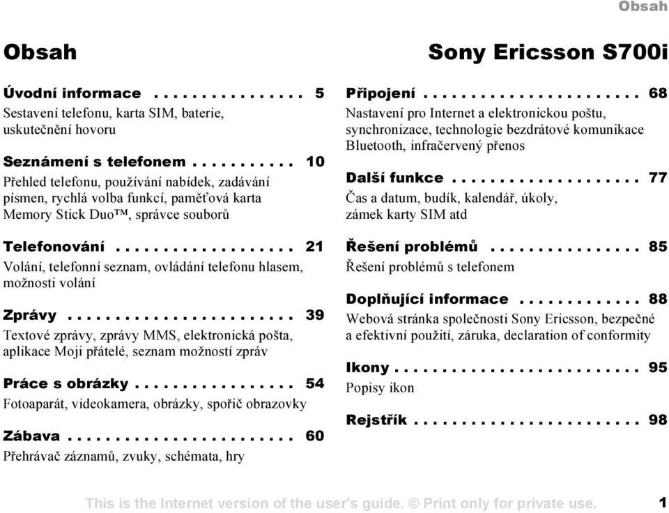 .................. 21 Volání, telefonní seznam, ovládání telefonu hlasem, možnosti volání Zprávy.