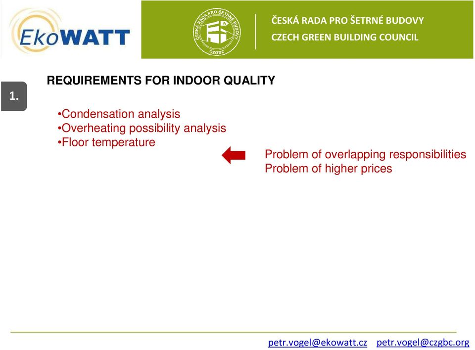 possibility analysis Floor temperature