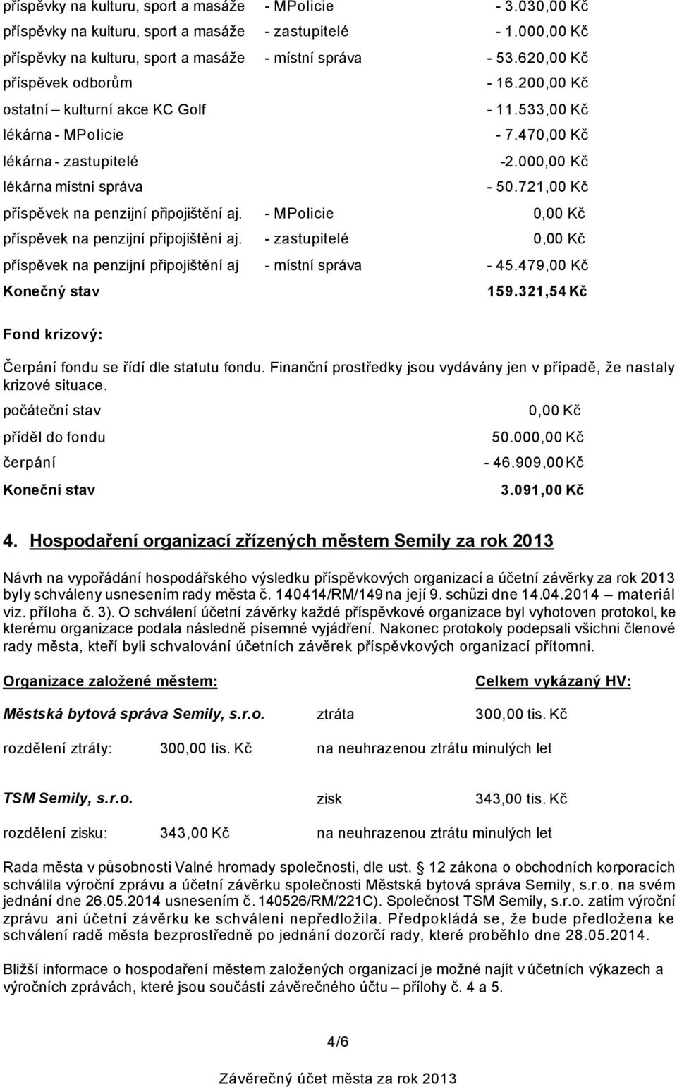 721,00 Kč příspěvek na penzijní připojištění aj. - MPolicie Kč příspěvek na penzijní připojištění aj. - zastupitelé Kč příspěvek na penzijní připojištění aj - místní správa - 45.