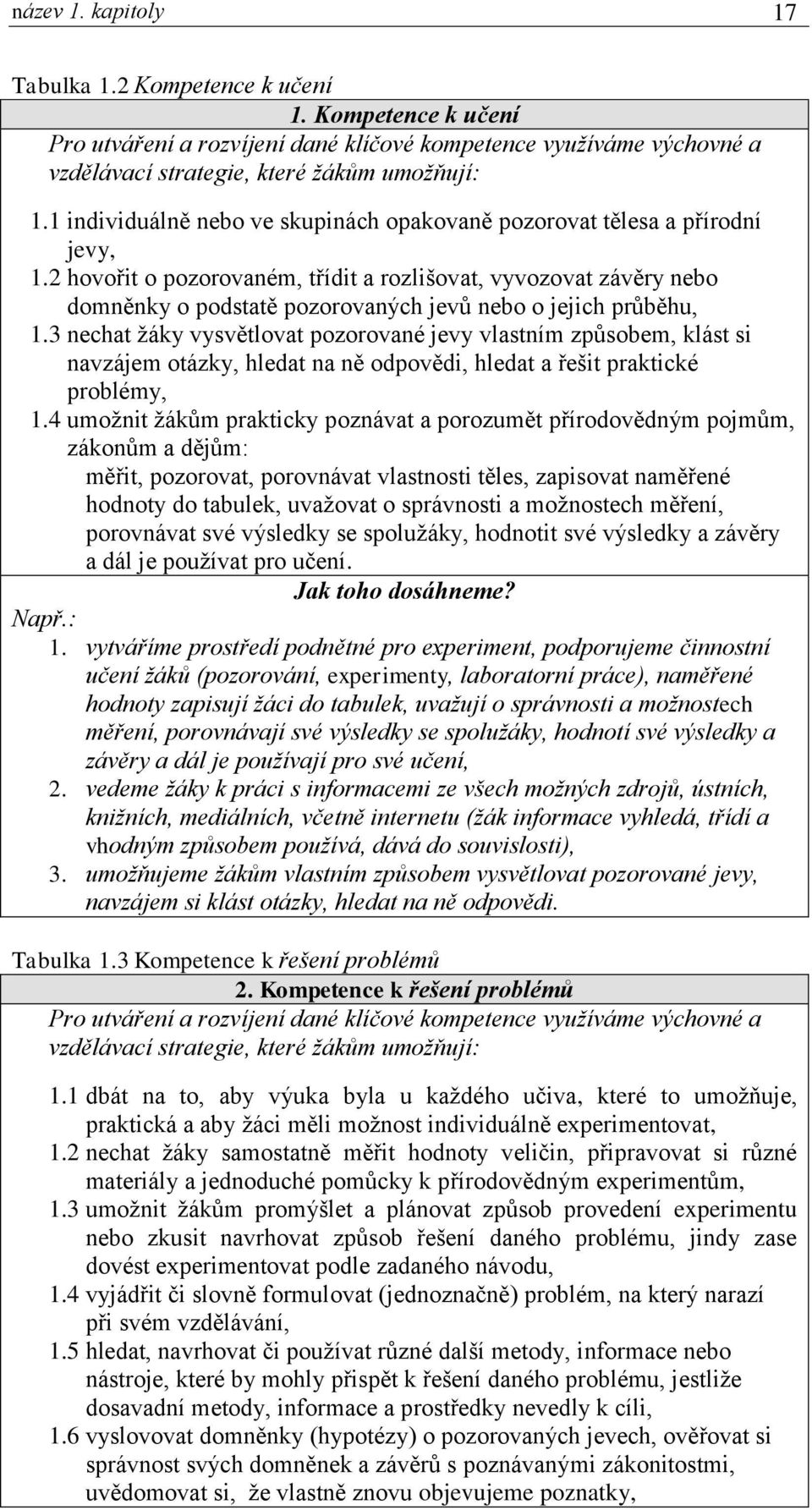 2 hovořit o pozorovaném, třídit a rozlišovat, vyvozovat závěry nebo domněnky o podstatě pozorovaných jevů nebo o jejich průběhu, 1.