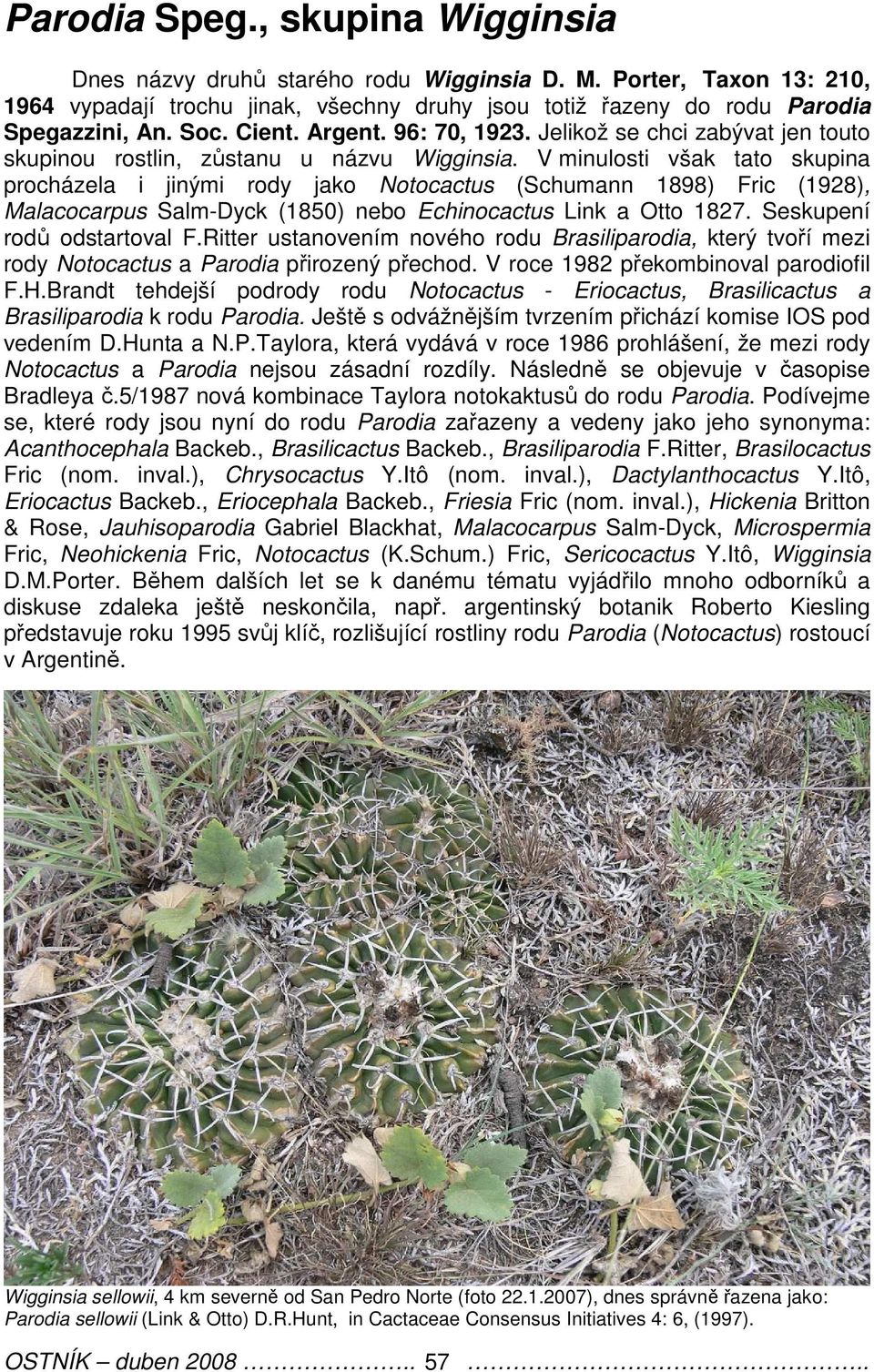 V minulosti však tato skupina procházela i jinými rody jako Notocactus (Schumann 1898) Fric (1928), Malacocarpus Salm-Dyck (1850) nebo Echinocactus Link a Otto 1827. Seskupení rodů odstartoval F.