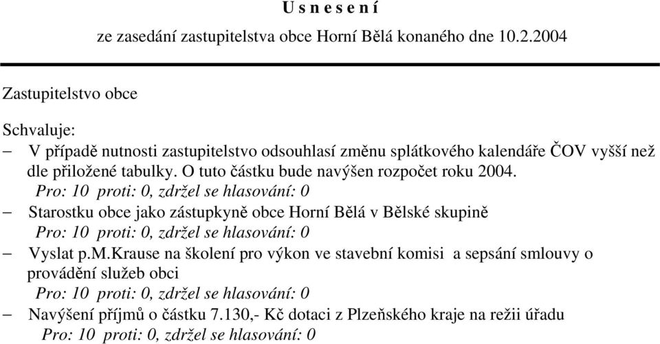 O tuto částku bude navýšen rozpočet roku 2004.