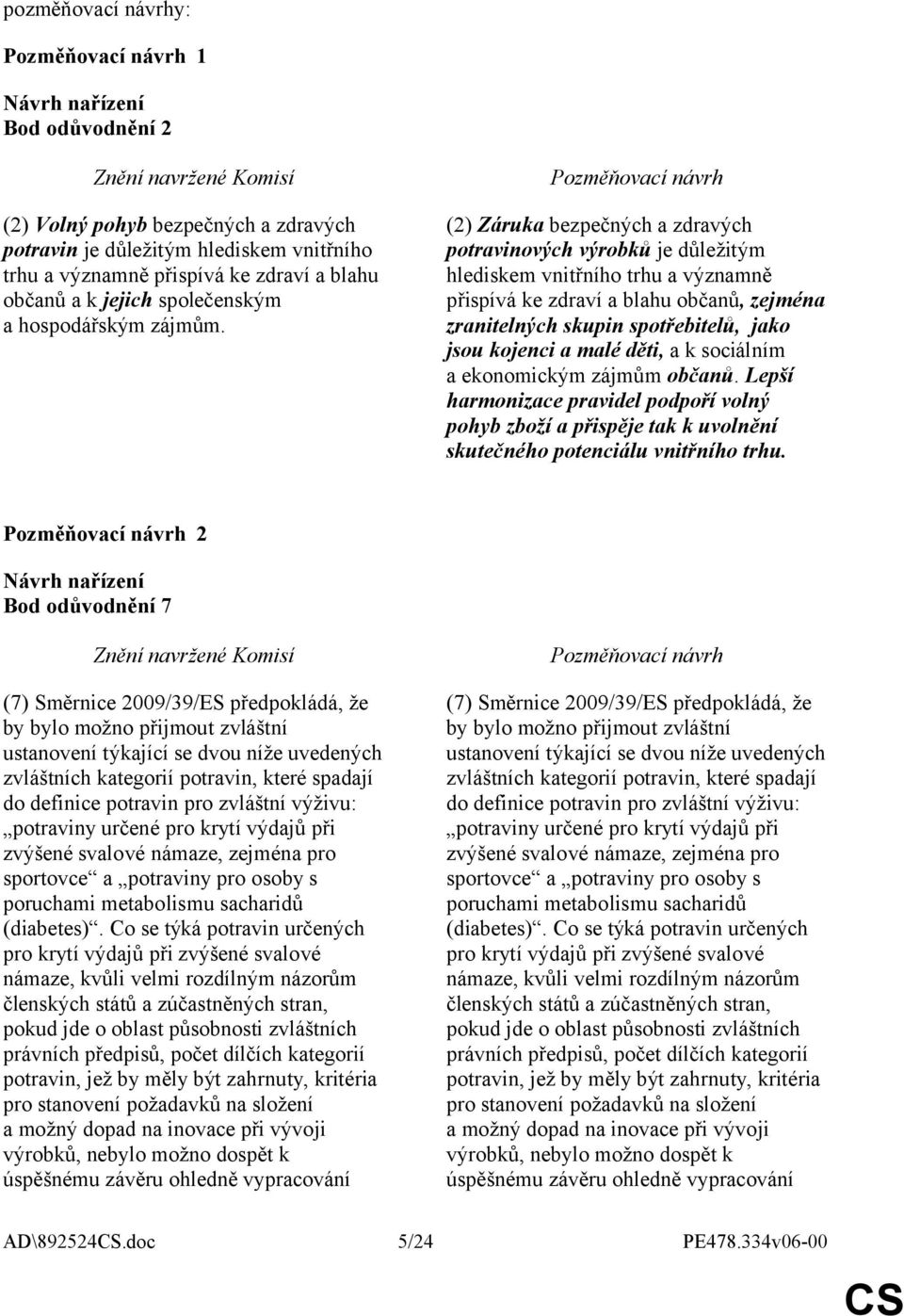 (2) Záruka bezpečných a zdravých potravinových výrobků je důležitým hlediskem vnitřního trhu a významně přispívá ke zdraví a blahu občanů, zejména zranitelných skupin spotřebitelů, jako jsou kojenci