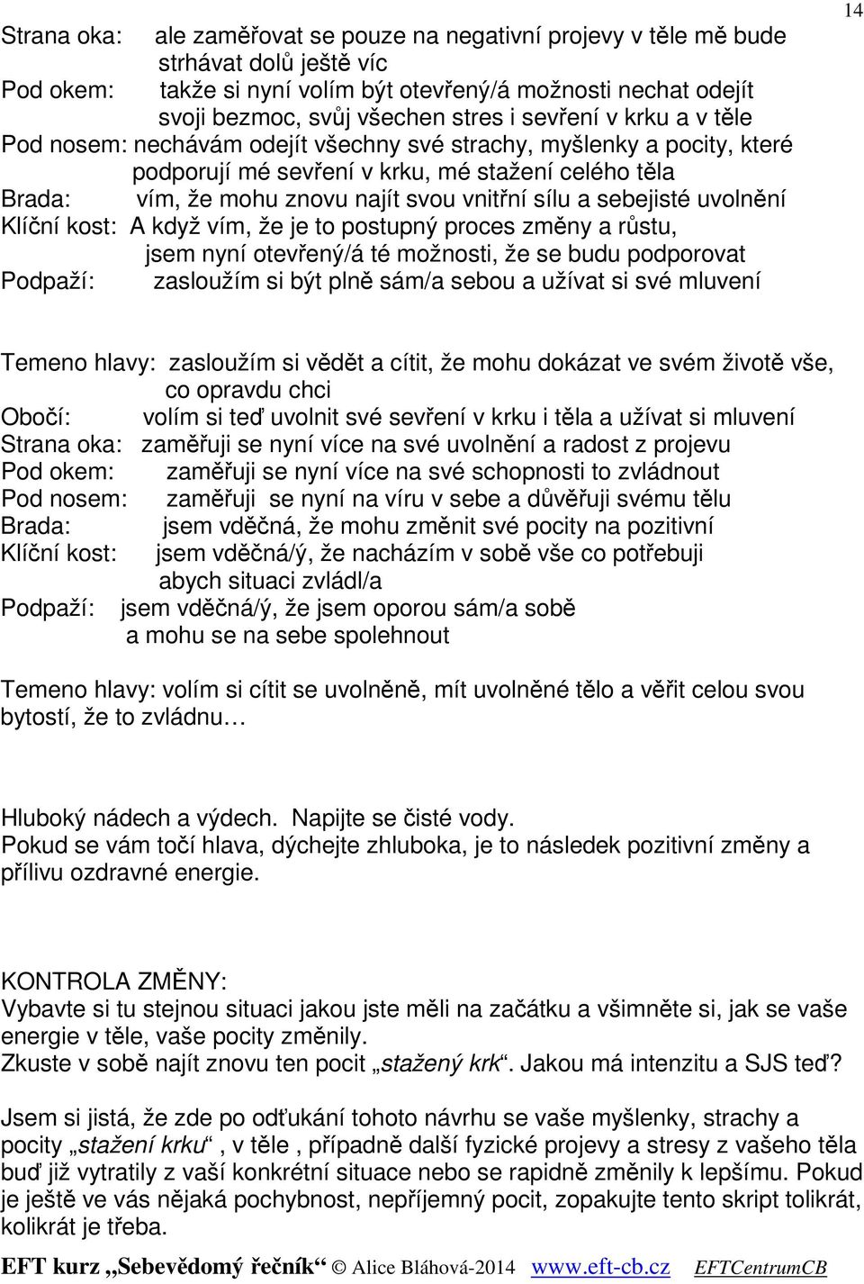 a sebejisté uvolnění Klíční kost: A když vím, že je to postupný proces změny a růstu, jsem nyní otevřený/á té možnosti, že se budu podporovat Podpaží: zasloužím si být plně sám/a sebou a užívat si