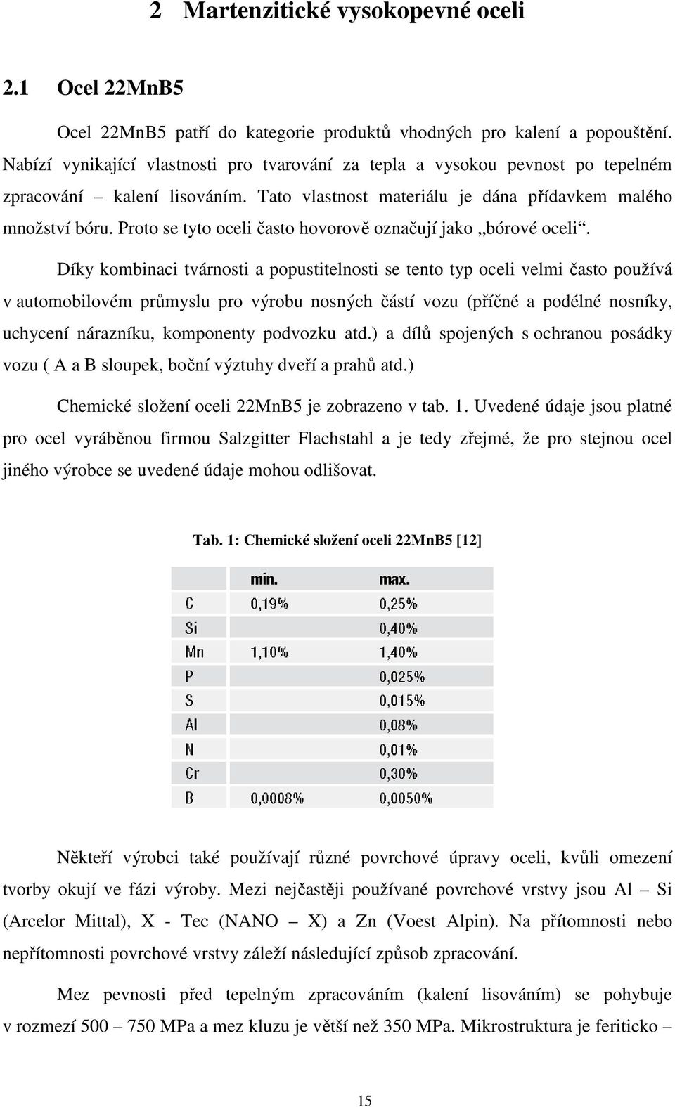 Proto se tyto oceli často hovorově označují jako bórové oceli.