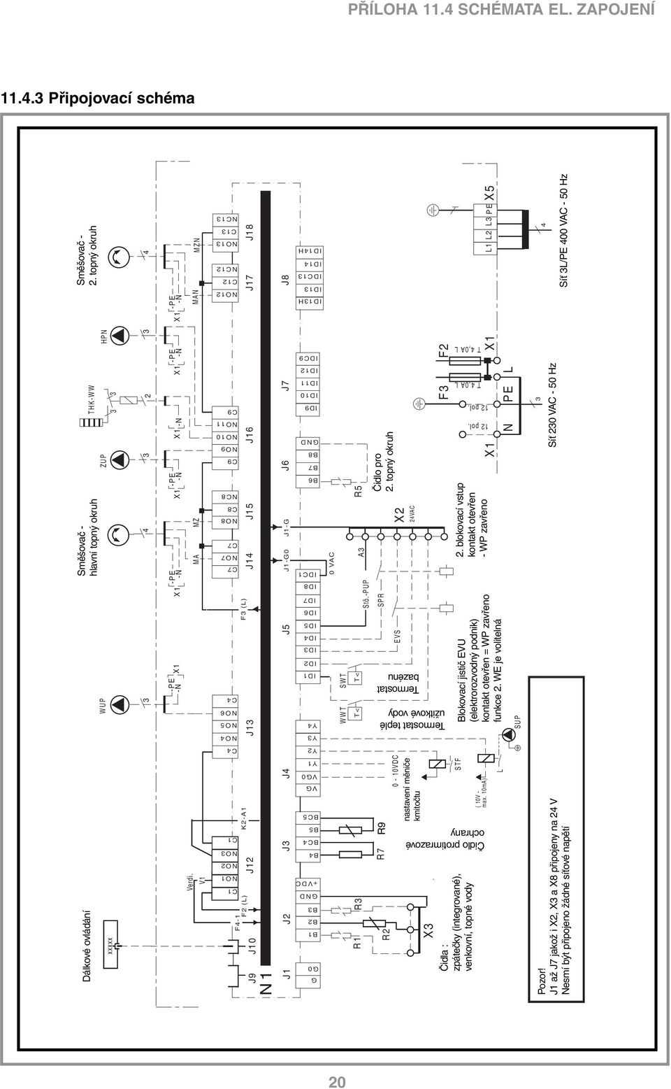 R2 X R R7 ( 10V - max. 10mA) L STF WWT SUP T< SWT T< 0-10VDC EVS Stö.-PUP SPR A X2 2VAC R5 X1 F 12 pol.