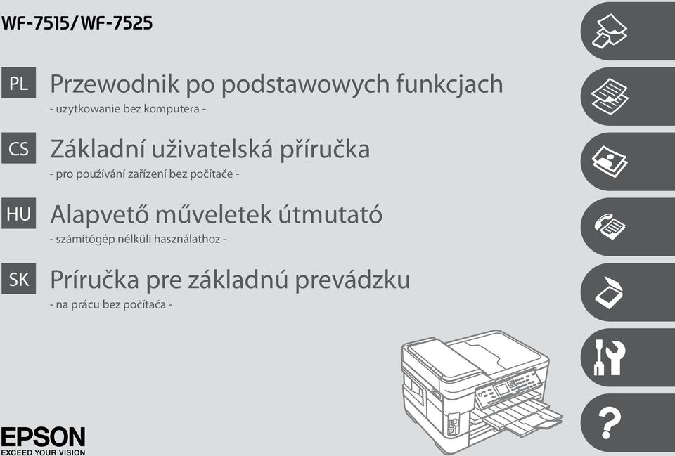 bez počítače - Alapvető műveletek útmutató - számítógép nélküli