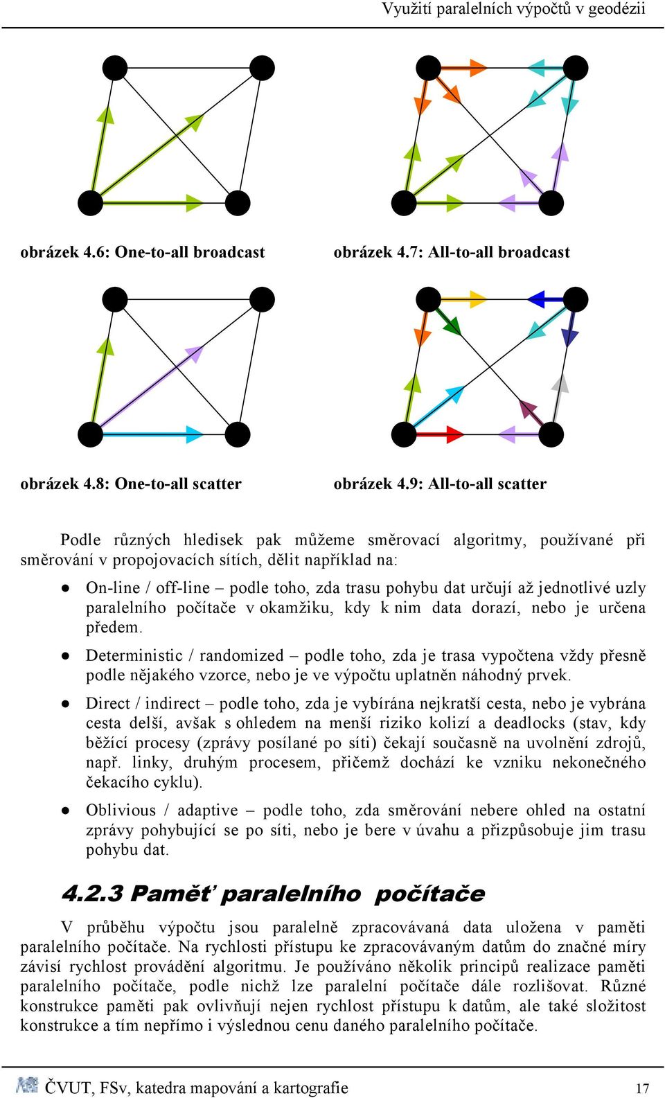 určují až jednotlivé uzly paralelního počítače v okamžiku, kdy k nim data dorazí, nebo je určena předem.