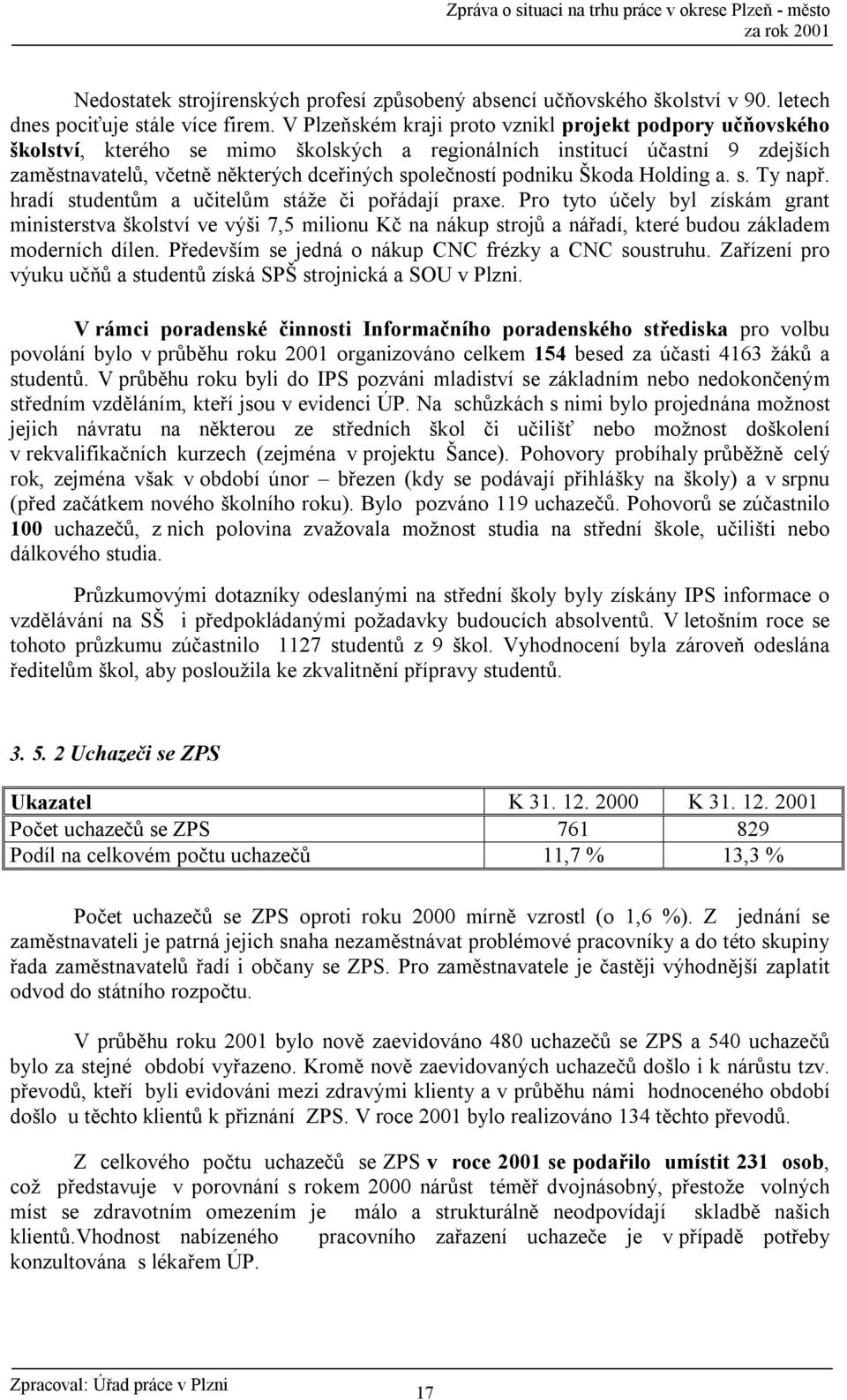 podniku Škoda Holding a. s. Ty např. hradí studentům a učitelům stáže či pořádají praxe.