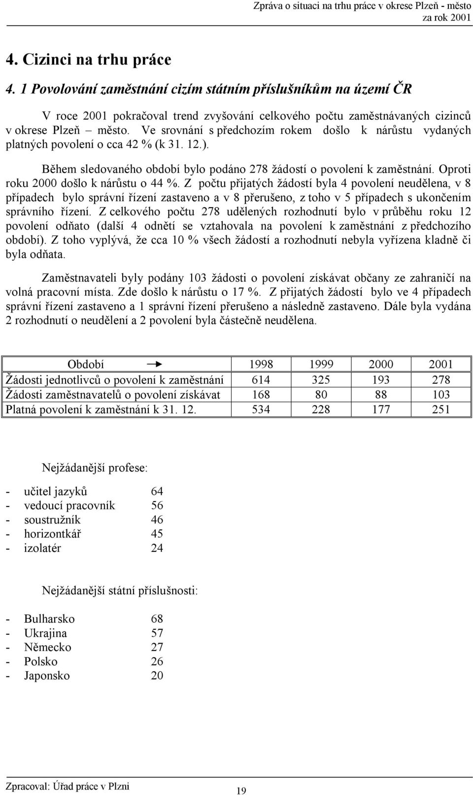 Oproti roku 2000 došlo k nárůstu o 44 %.