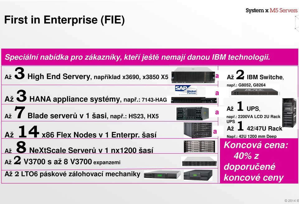 : HS23, HX5 14 Až x86 Flex Nodes v 1 Enterpr.