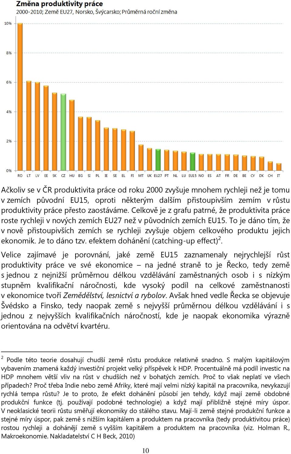 To je dáno tím, že v nově přistoupivších zemích se rychleji zvyšuje objem celkového produktu jejich ekonomik. Je to dáno tzv. efektem dohánění (catching-up effect) 2.