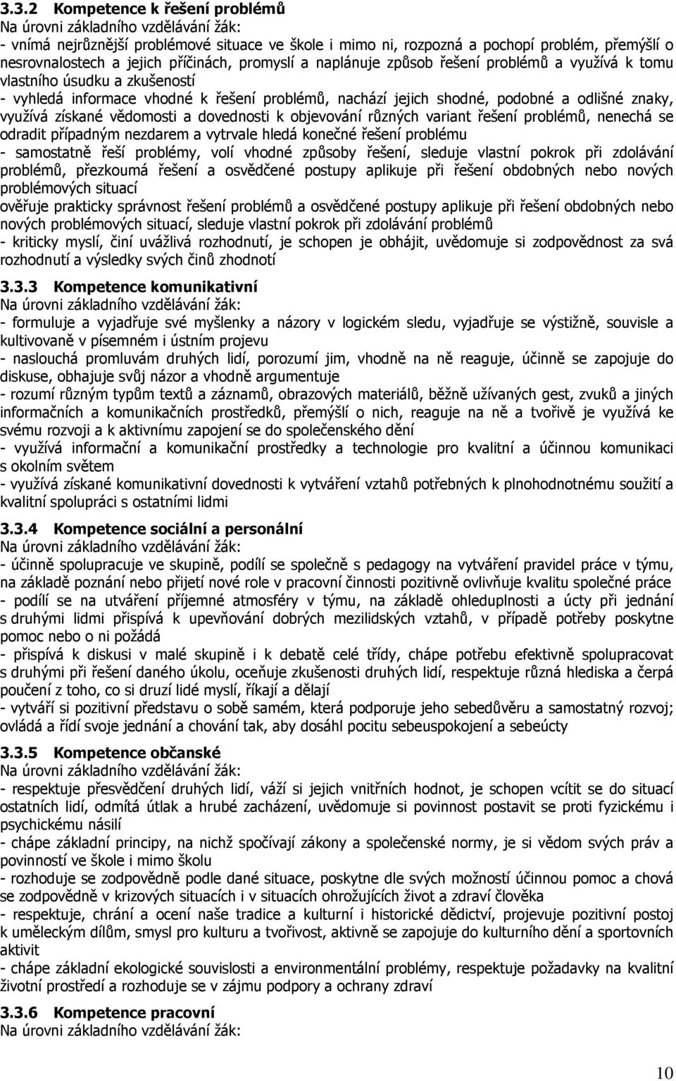 využívá získané vědomosti a dovednosti k objevování různých variant řešení problémů, nenechá se odradit případným nezdarem a vytrvale hledá konečné řešení problému - samostatně řeší problémy, volí