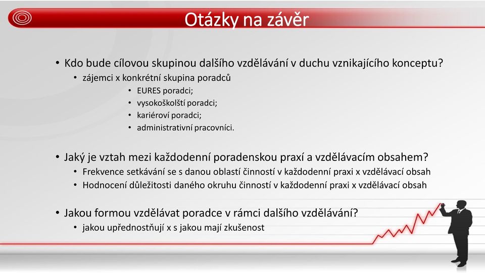 Jaký je vztah mezi každodenní poradenskou praxí a vzdělávacím obsahem?