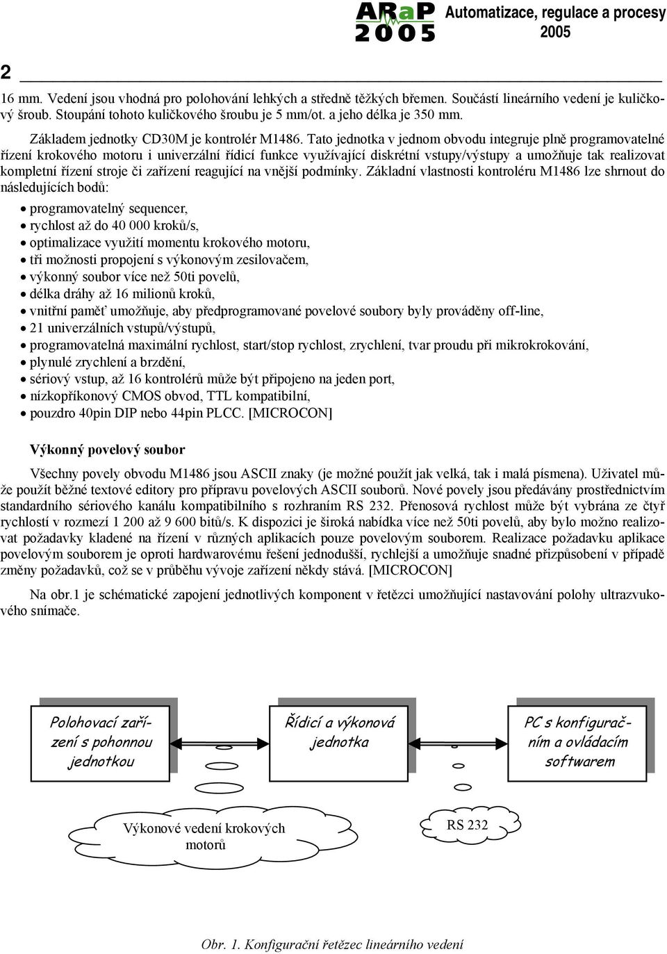 Tato jednotka v jednom obvodu integruje plně programovatelné řízení krokového motoru i univerzální řídicí funkce využívající diskrétní vstupy/výstupy a umožňuje tak realizovat kompletní řízení stroje