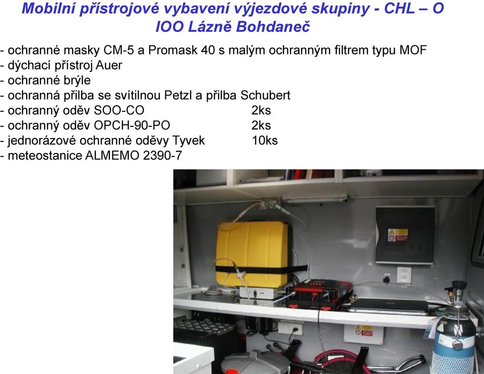 brýle - ochranná přilba se svítilnou Petzl a přilba Schubert - ochranný oděv SOO-CO 2ks -