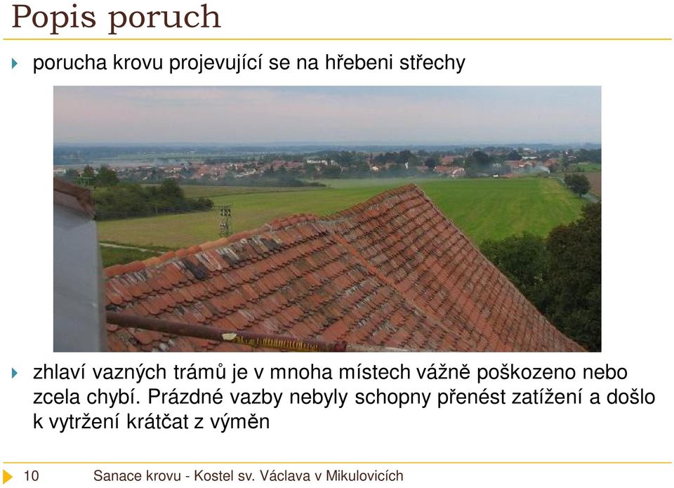 poškozeno nebo zcela chybí.