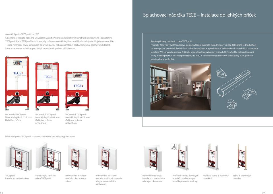 montážní prvky s možností odsávání pachu nebo pro instalaci bezbariérových a sprchovacích toalet. které naleznete v nabídce speciálních montážních prvků a příslušenství.