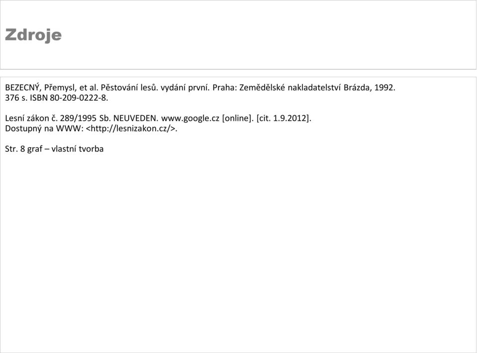 ISBN 80-209-0222-8. Lesní zákon č. 289/1995 Sb. NEUVEDEN. www.google.