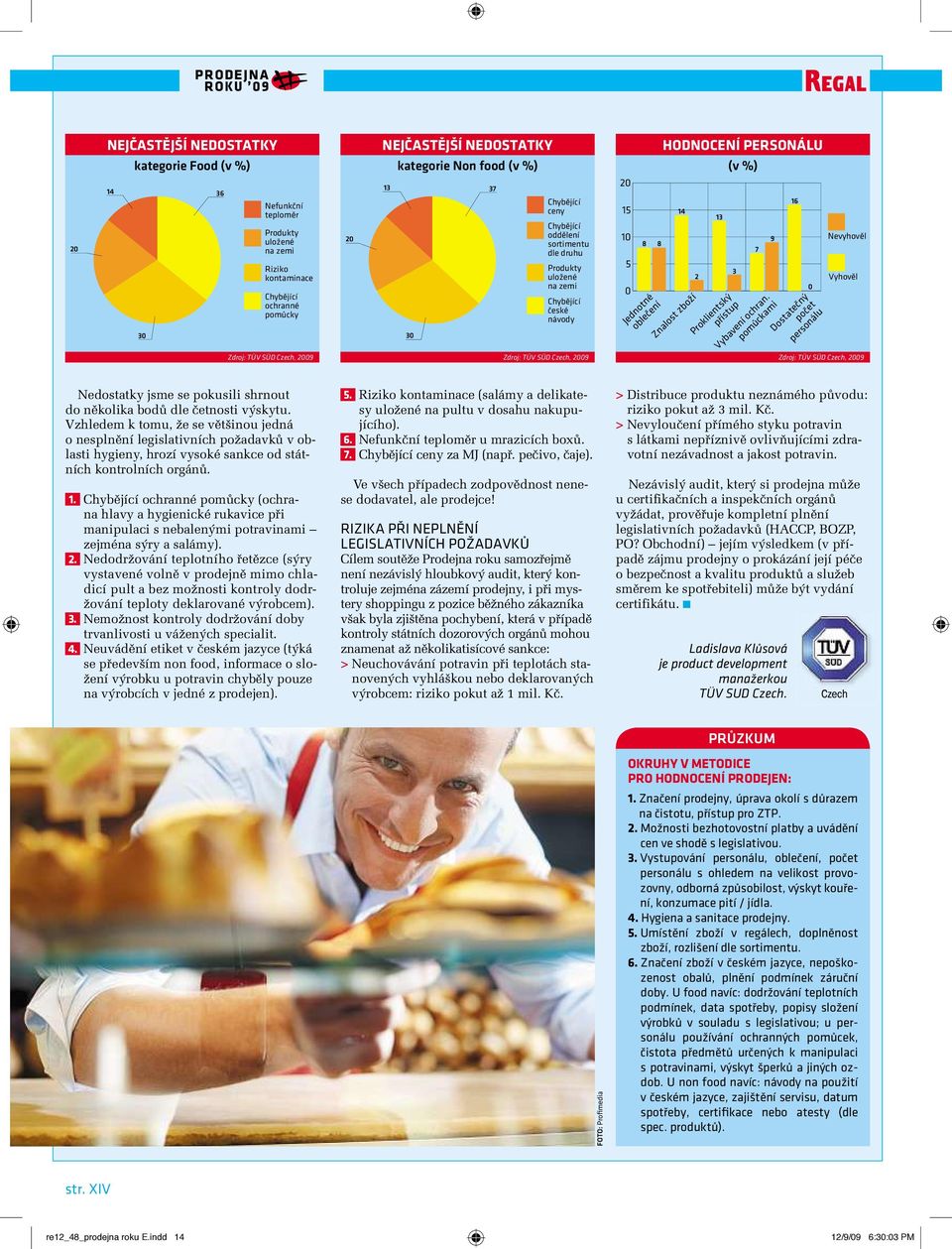 15 10 5 0 8 8 Jednotné oblečení 14 Znalost zboží 2 13 3 Proklientský přístup 7 Vybavení ochran.