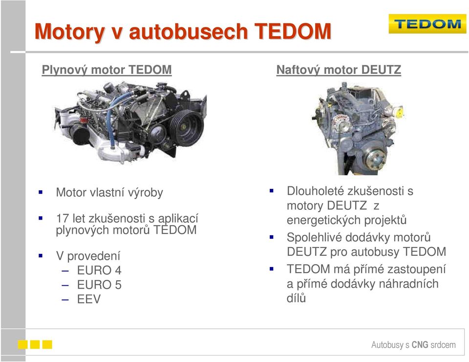 EEV Dlouholeté zkušenosti s motory DEUTZ z energetických projektů Spolehlivé dodávky