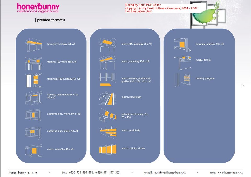 6x7 tramvaj KT8D5, letáky A4, A3, podlahová grafika 32 x 80, 32 x 90 drátěný program 6 Karosa,