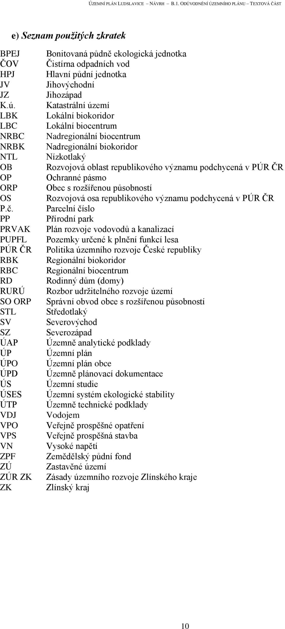 Jihovýchodní Jihozápad Katastrální území Lokální biokoridor Lokální biocentrum Nadregionální biocentrum Nadregionální biokoridor Nízkotlaký Rozvojová oblast republikového významu podchycená v PÚR ČR