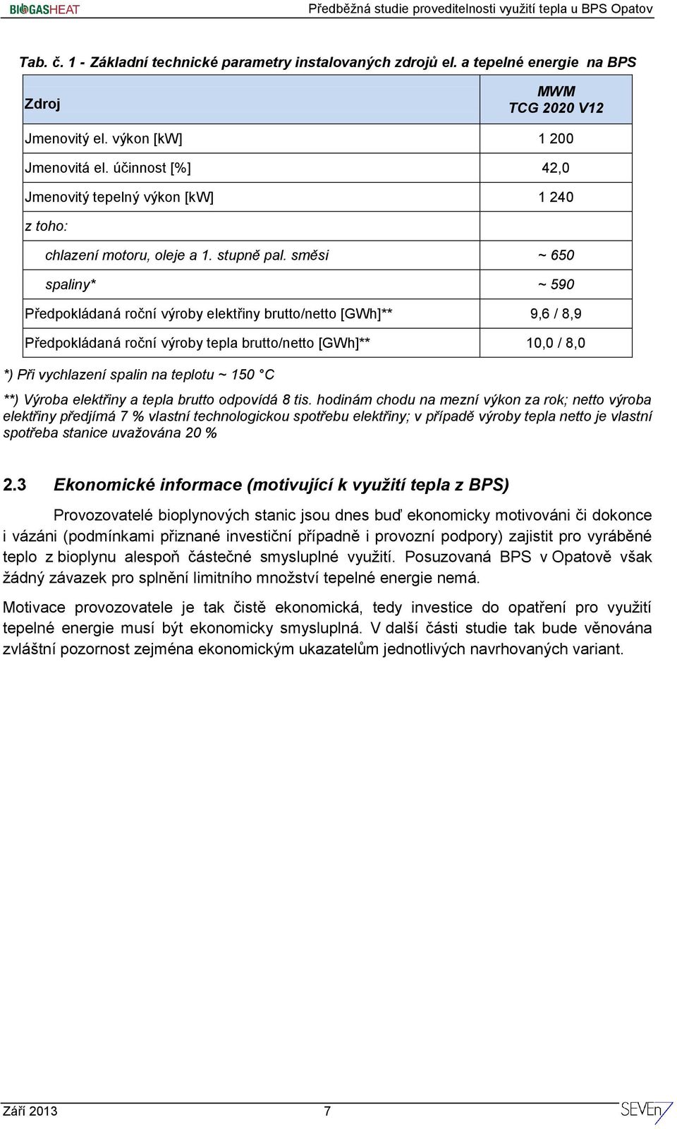 směsi ~ 650 spaliny* ~ 590 Předpokládaná roční výroby elektřiny brutto/netto [GWh]** 9,6 / 8,9 Předpokládaná roční výroby tepla brutto/netto [GWh]** 10,0 / 8,0 *) Při vychlazení spalin na teplotu ~