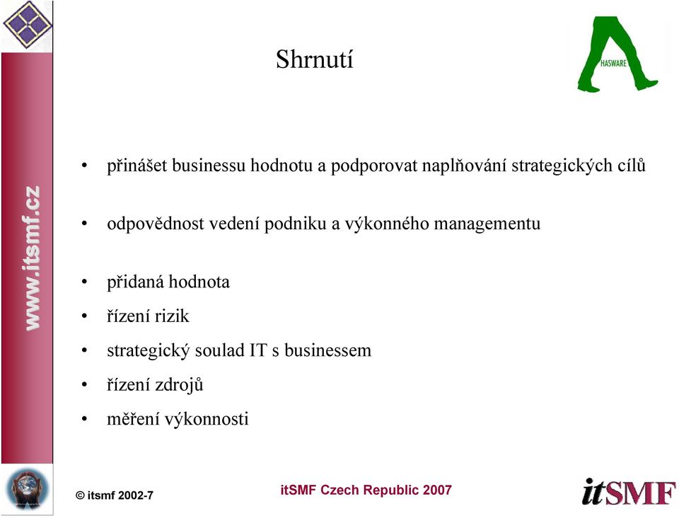 podniku a výkonného managementu přidaná hodnota řízení