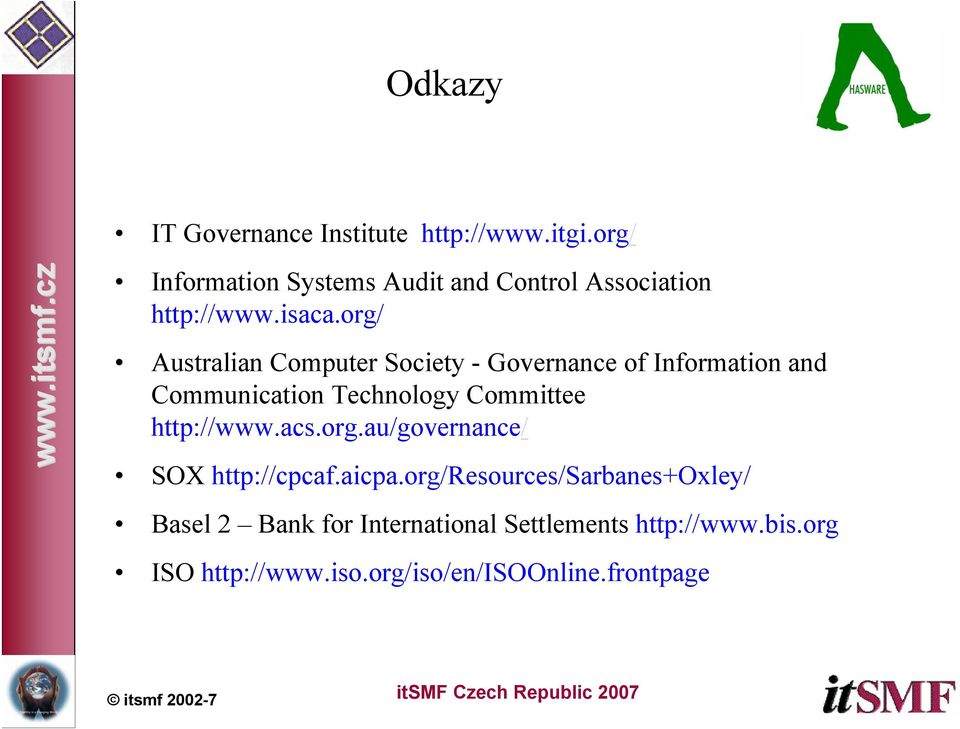 org/ Australian Computer Society - Governance of Information and Communication Technology Committee