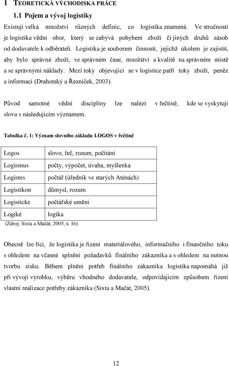 Logistika je souborem činností, jejichž úkolem je zajistit, aby bylo správné zboží, ve správném čase, množství a kvalitě na správném místě a se správnými náklady.