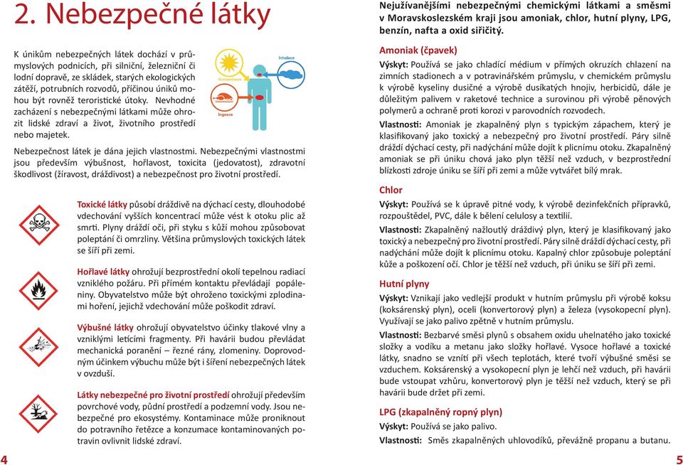 Nebezpečnost látek je dána jejich vlastnostmi.