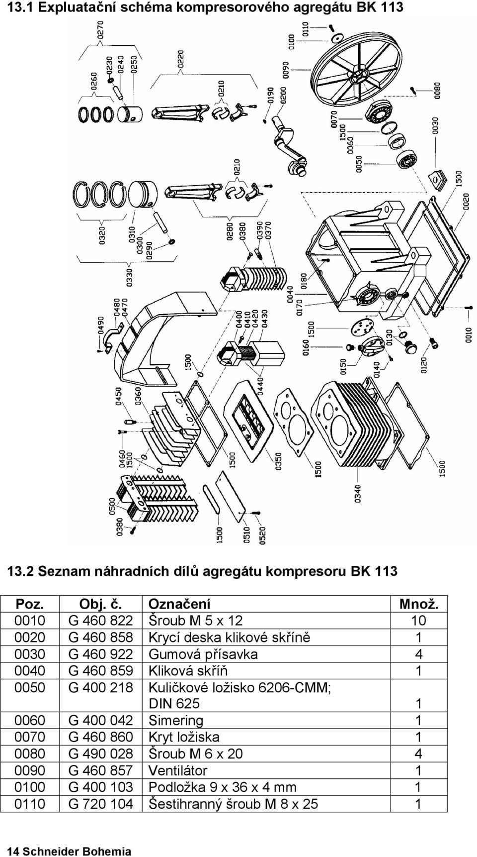 skříň 1 0050 G 400 218 Kuličkové ložisko 6206-CMM; DIN 625 1 0060 G 400 042 Simering 1 0070 G 460 860 Kryt ložiska 1 0080 G 490 028 Šroub