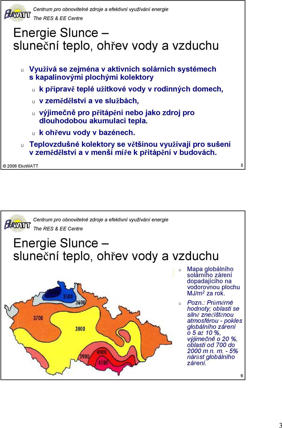 Teplovzdšné kolektory se většino vyžívají pro sšení vzemědělství a v menší míře k přitápění vbdovách.