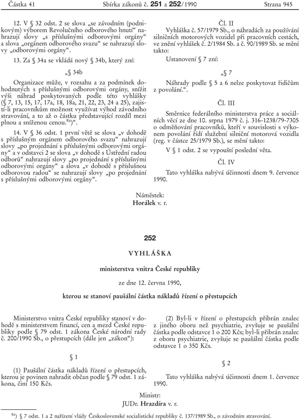 ¹odborovyÂmi orgaânyª. 13.