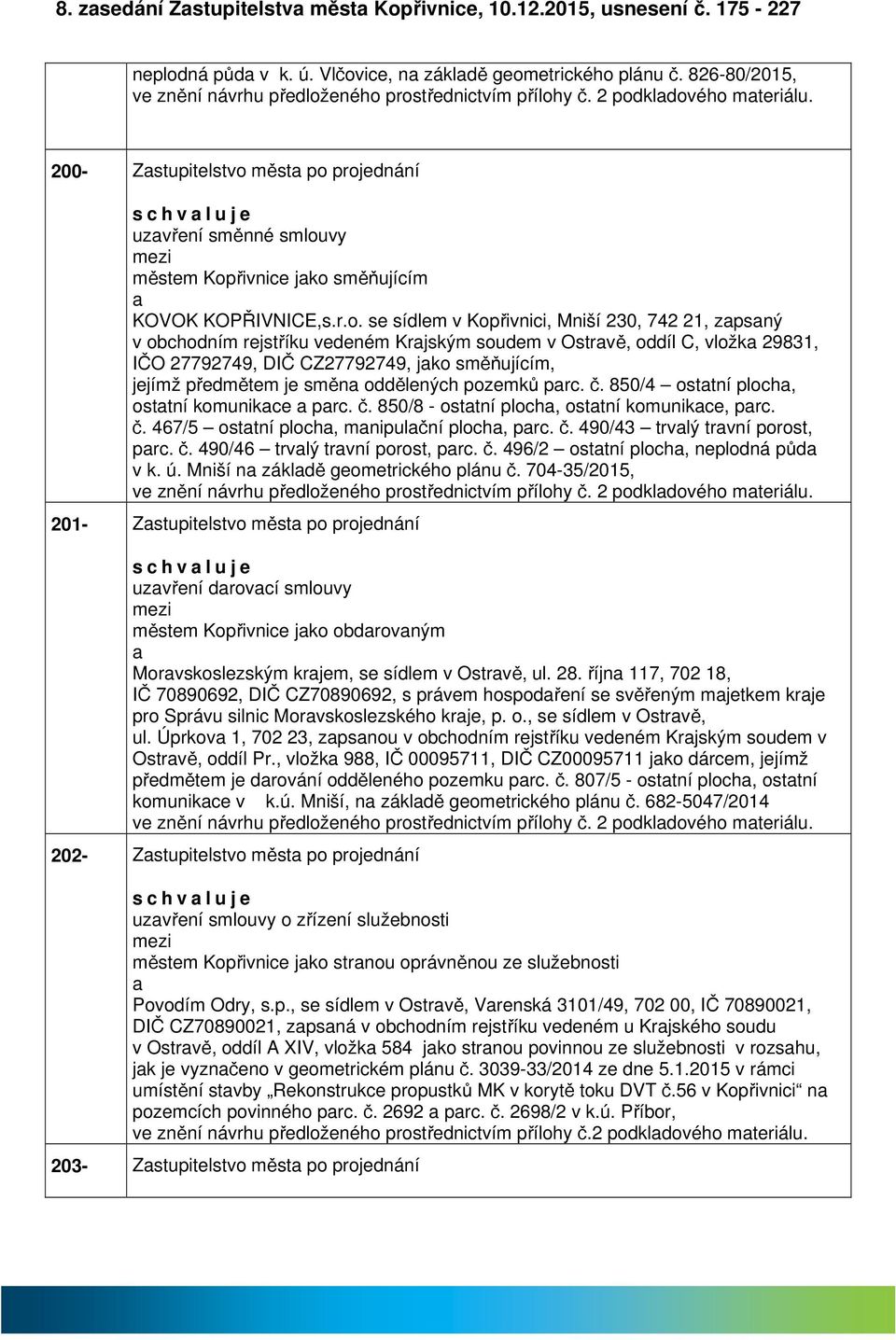 200- Zstupitelstvo 