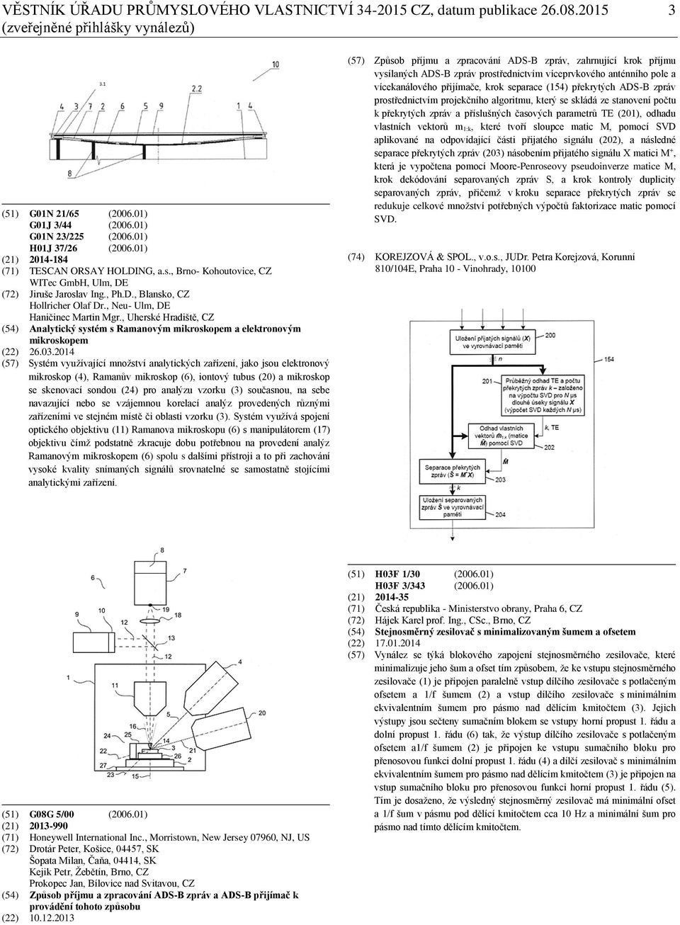 , Uherské Hradiště, CZ (54) Analytický systém s Ramanovým mikroskopem a elektronovým mikroskopem (22) 26.03.