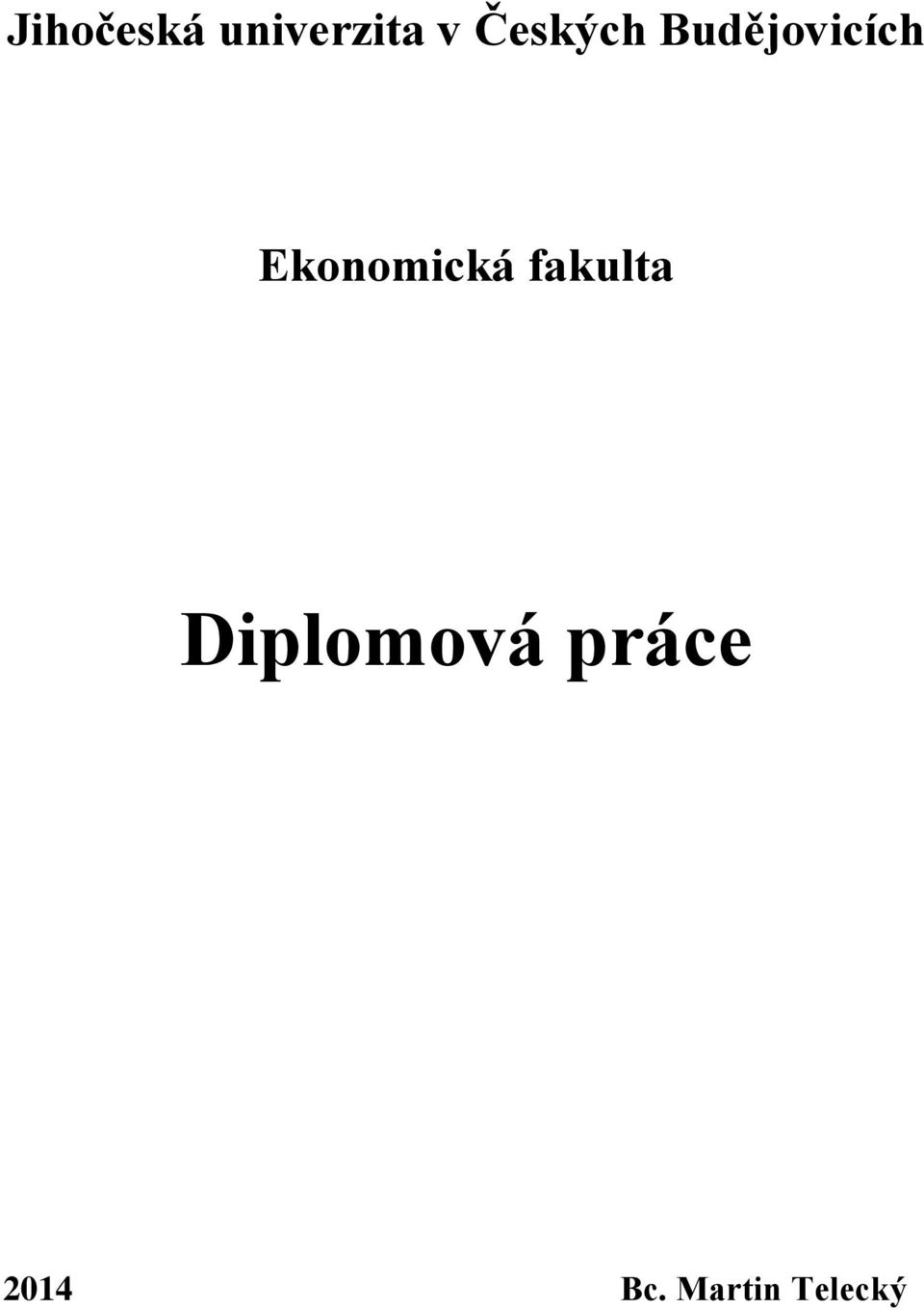 Ekonomická fakulta