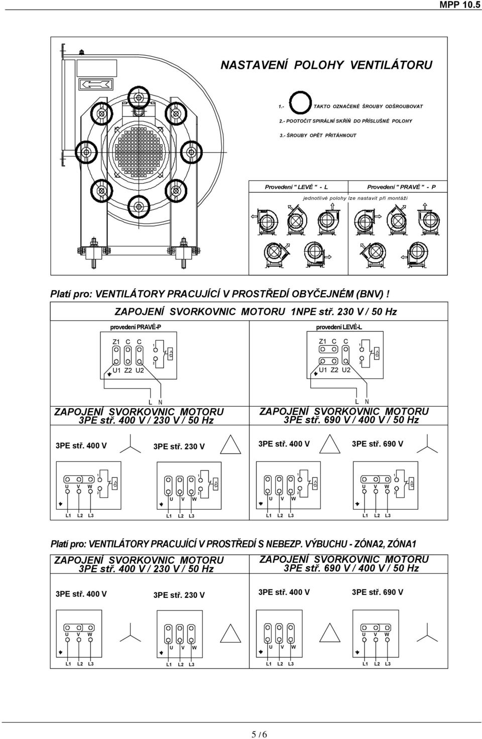 0 V / 50 Hz provedení PRAVÉP provedení LEVÉL Z C C Z C C U Z U U Z U PE stř. 400 V / 0 V / 50 Hz L N PE stř. 690 V / 400 V / 50 Hz L N PE stř. 400 V PE stř.