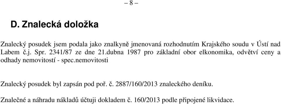 dubna 1987 pro základní obor elkonomika, odvětví ceny a odhady nemovitostí - spec.