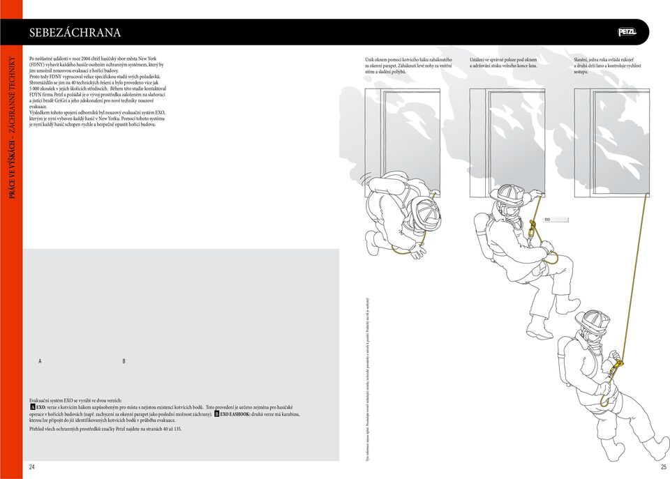 Během této studie kontaktoval FDYN firmu Petzl a požádal je o vývoj prostředku založeném na slaňovací a jistící brzdě GriGri a jeho zdokonalení pro nové techniky nouzové evakuace.