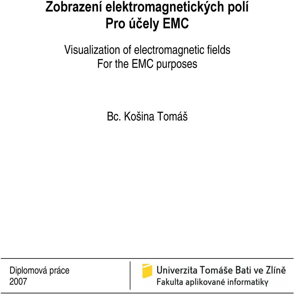 electromagnetic fields For the EMC