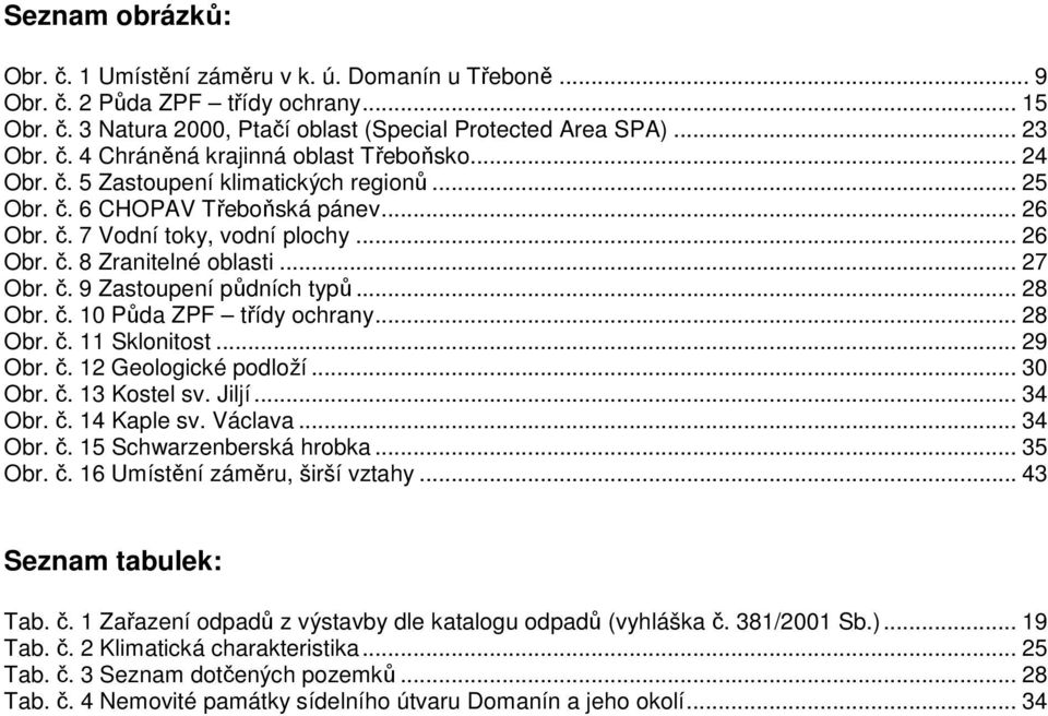 .. 28 Obr. č. 10 Půda ZPF třídy ochrany... 28 Obr. č. 11 Sklonitost... 29 Obr. č. 12 Geologické podloží... 30 Obr. č. 13 Kostel sv. Jiljí... 34 Obr. č. 14 Kaple sv. Václava... 34 Obr. č. 15 Schwarzenberská hrobka.