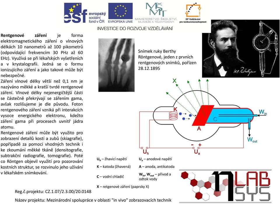 Záření vlnové délky větší než 0,1 nm je nazýváno měkké a kratší tvrdé rentgenové záření. Vlnové délky nejenergičtější části se částečně překrývají se zářením gama, avšak rozlišujeme je dle původu.