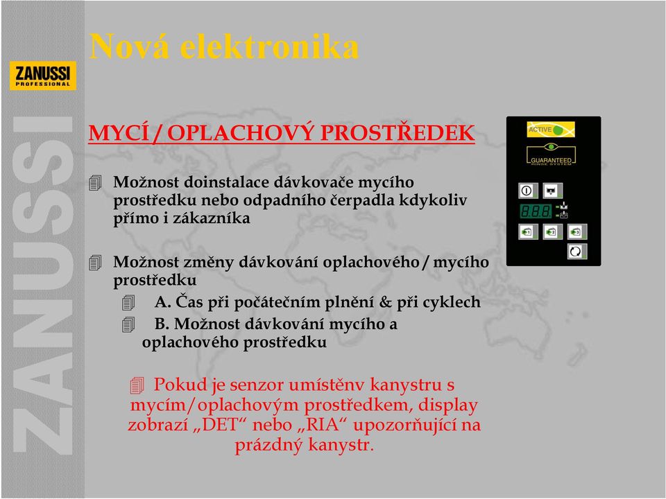 Čas při počátečním plnění & při cyklech B.