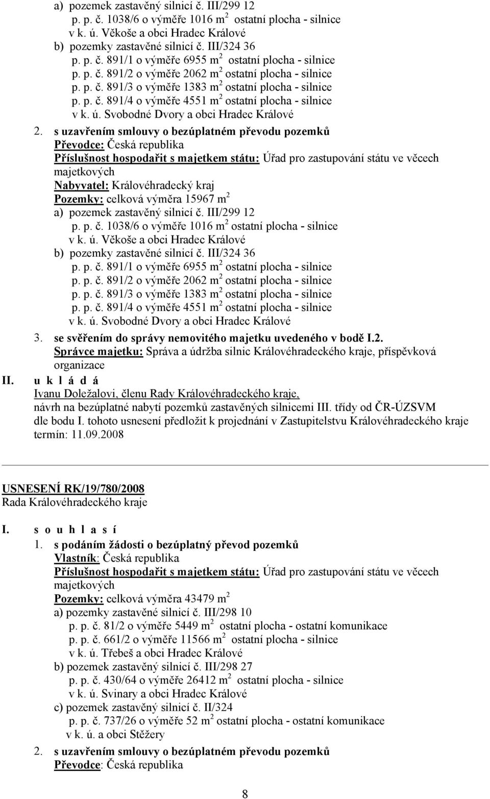 Svobodné Dvory a obci Hradec Králové 2.